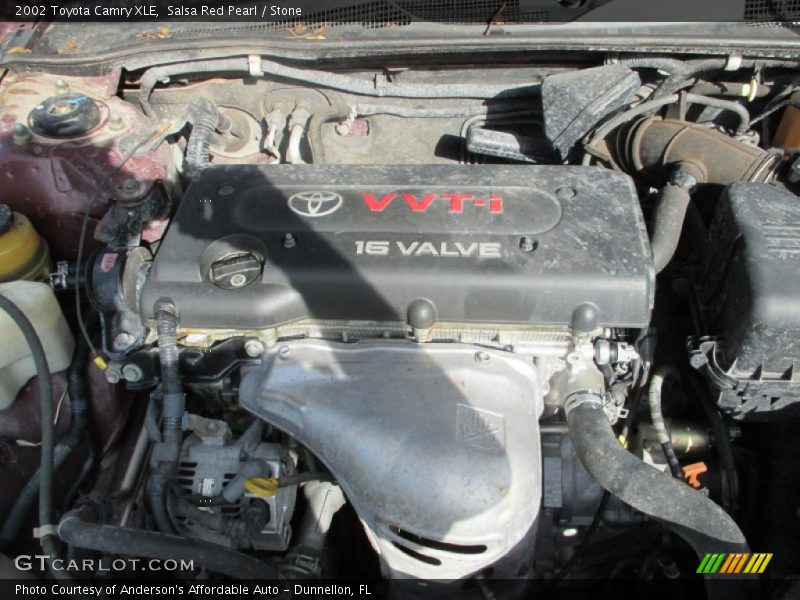 Salsa Red Pearl / Stone 2002 Toyota Camry XLE