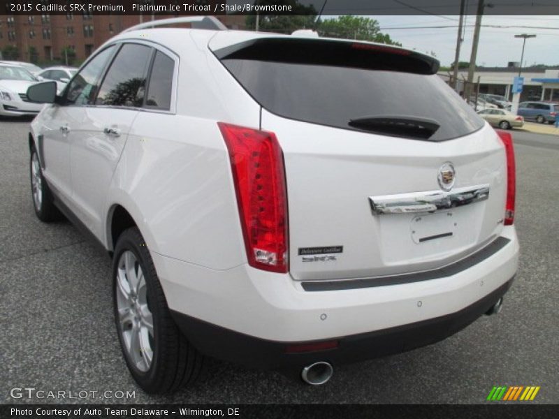 Platinum Ice Tricoat / Shale/Brownstone 2015 Cadillac SRX Premium