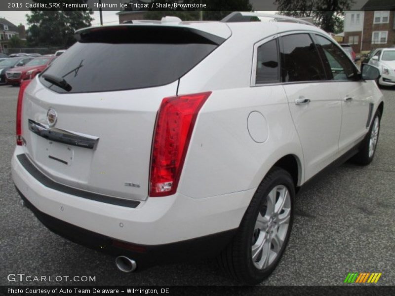 Platinum Ice Tricoat / Shale/Brownstone 2015 Cadillac SRX Premium