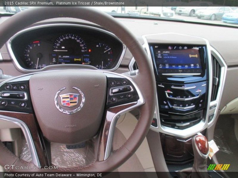 Platinum Ice Tricoat / Shale/Brownstone 2015 Cadillac SRX Premium