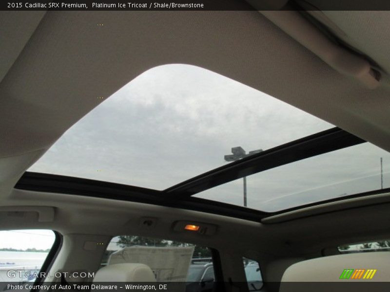 Platinum Ice Tricoat / Shale/Brownstone 2015 Cadillac SRX Premium