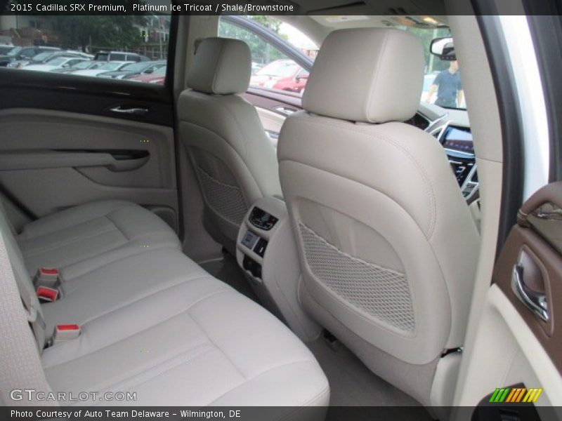 Platinum Ice Tricoat / Shale/Brownstone 2015 Cadillac SRX Premium