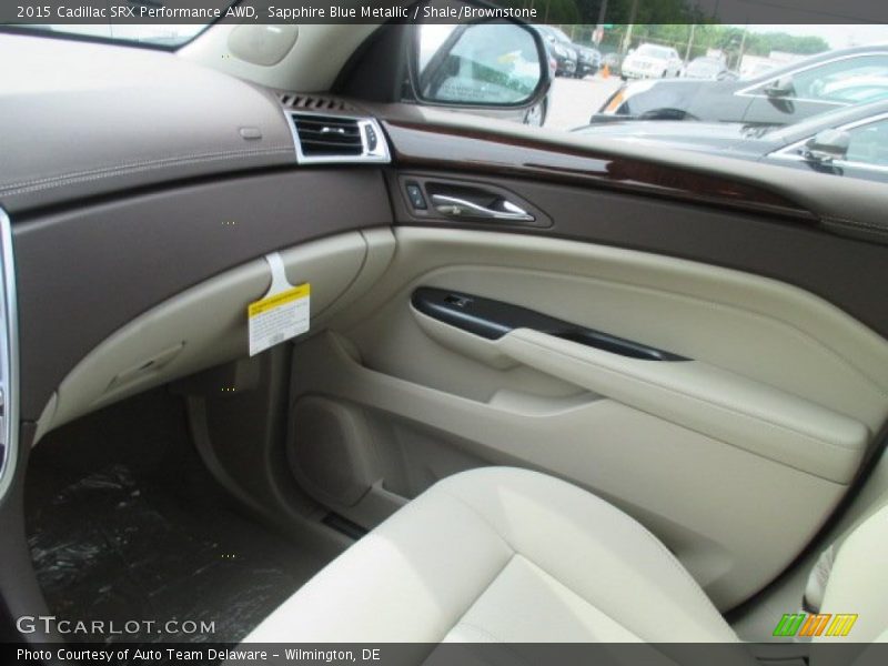 Sapphire Blue Metallic / Shale/Brownstone 2015 Cadillac SRX Performance AWD