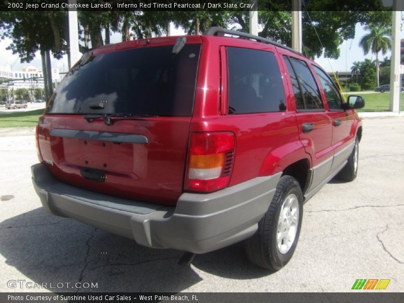 Inferno Red Tinted Pearlcoat / Dark Slate Gray 2002 Jeep Grand Cherokee Laredo
