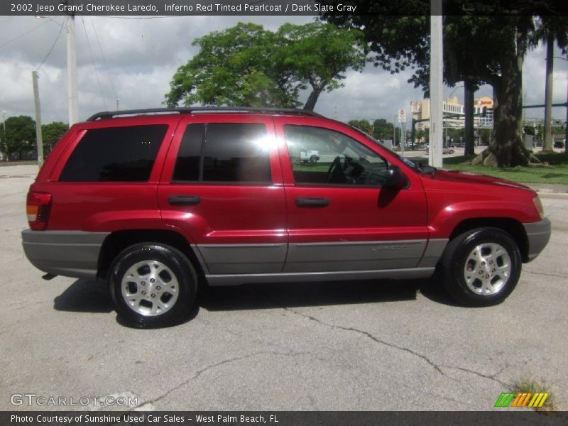 Inferno Red Tinted Pearlcoat / Dark Slate Gray 2002 Jeep Grand Cherokee Laredo