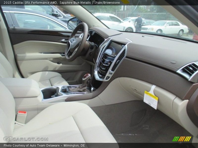 Sapphire Blue Metallic / Shale/Brownstone 2015 Cadillac SRX Performance AWD