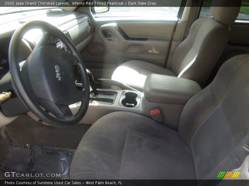 Inferno Red Tinted Pearlcoat / Dark Slate Gray 2002 Jeep Grand Cherokee Laredo