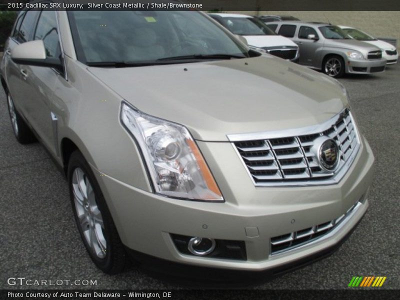 Silver Coast Metallic / Shale/Brownstone 2015 Cadillac SRX Luxury