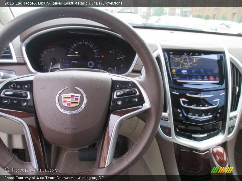 Silver Coast Metallic / Shale/Brownstone 2015 Cadillac SRX Luxury