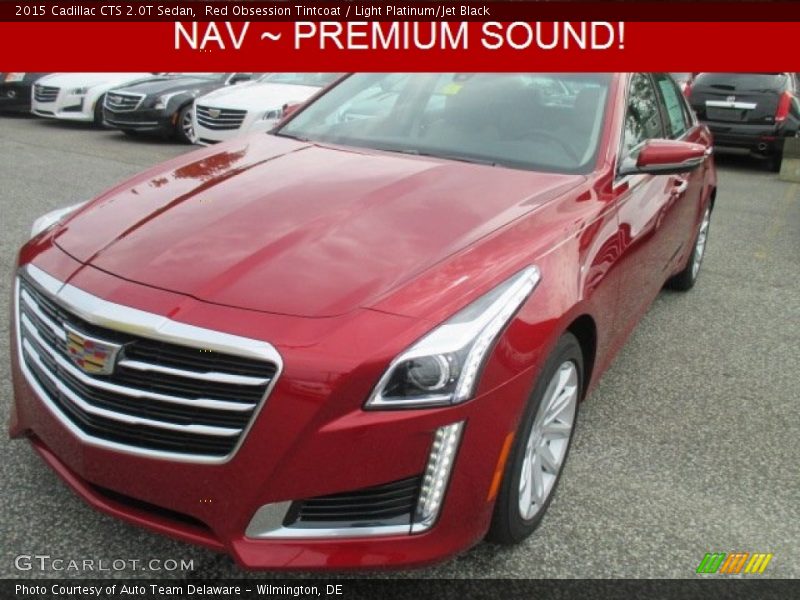 Red Obsession Tintcoat / Light Platinum/Jet Black 2015 Cadillac CTS 2.0T Sedan