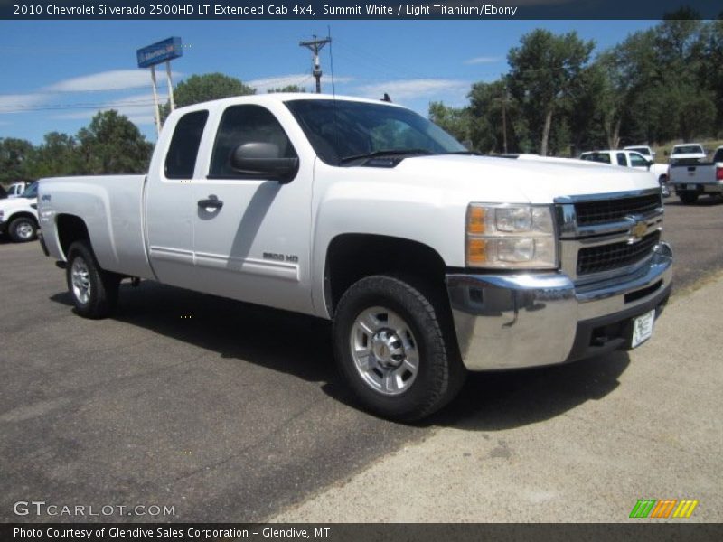 Summit White / Light Titanium/Ebony 2010 Chevrolet Silverado 2500HD LT Extended Cab 4x4