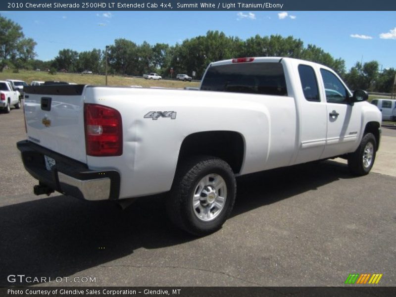 Summit White / Light Titanium/Ebony 2010 Chevrolet Silverado 2500HD LT Extended Cab 4x4