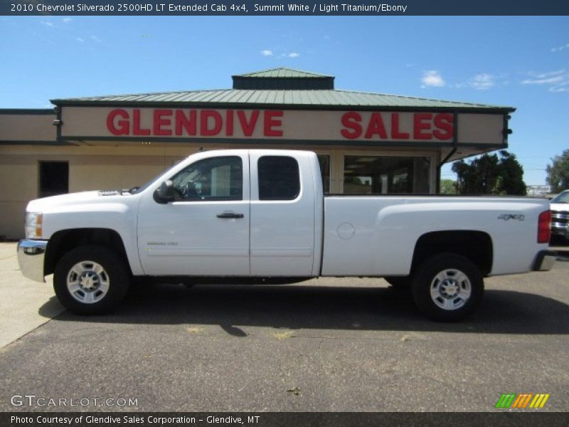 Summit White / Light Titanium/Ebony 2010 Chevrolet Silverado 2500HD LT Extended Cab 4x4