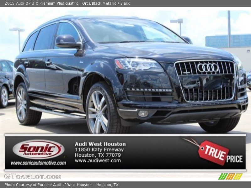 Orca Black Metallic / Black 2015 Audi Q7 3.0 Premium Plus quattro