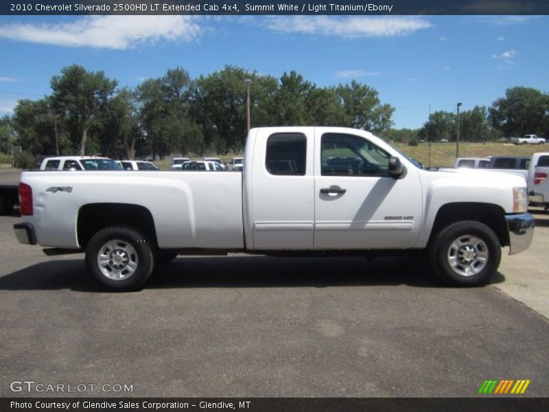 Summit White / Light Titanium/Ebony 2010 Chevrolet Silverado 2500HD LT Extended Cab 4x4