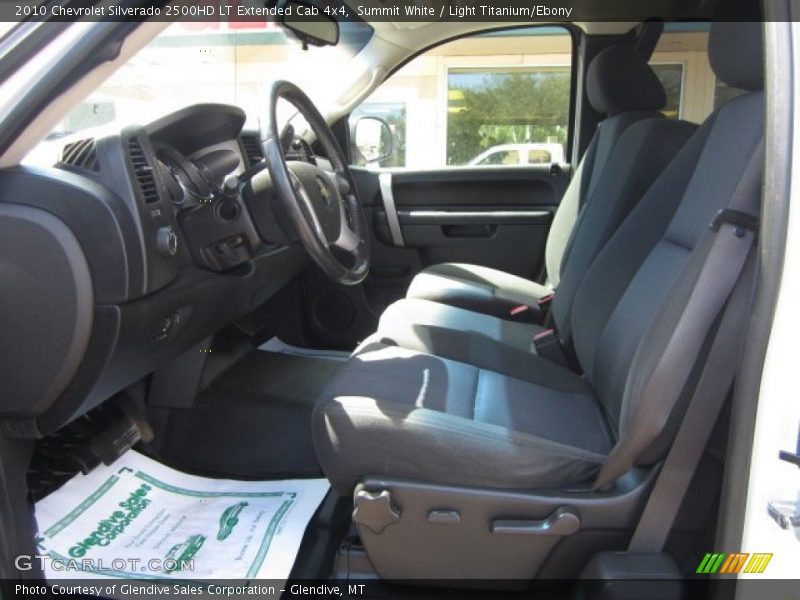 Summit White / Light Titanium/Ebony 2010 Chevrolet Silverado 2500HD LT Extended Cab 4x4