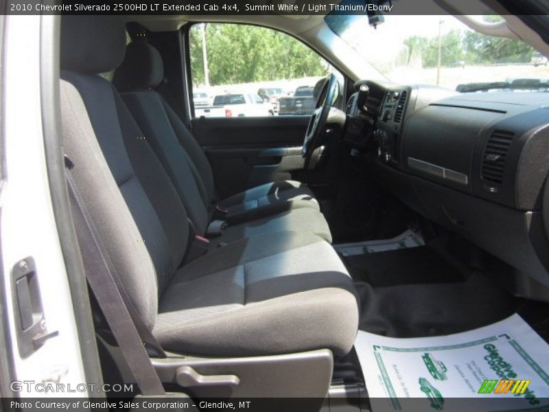 Summit White / Light Titanium/Ebony 2010 Chevrolet Silverado 2500HD LT Extended Cab 4x4