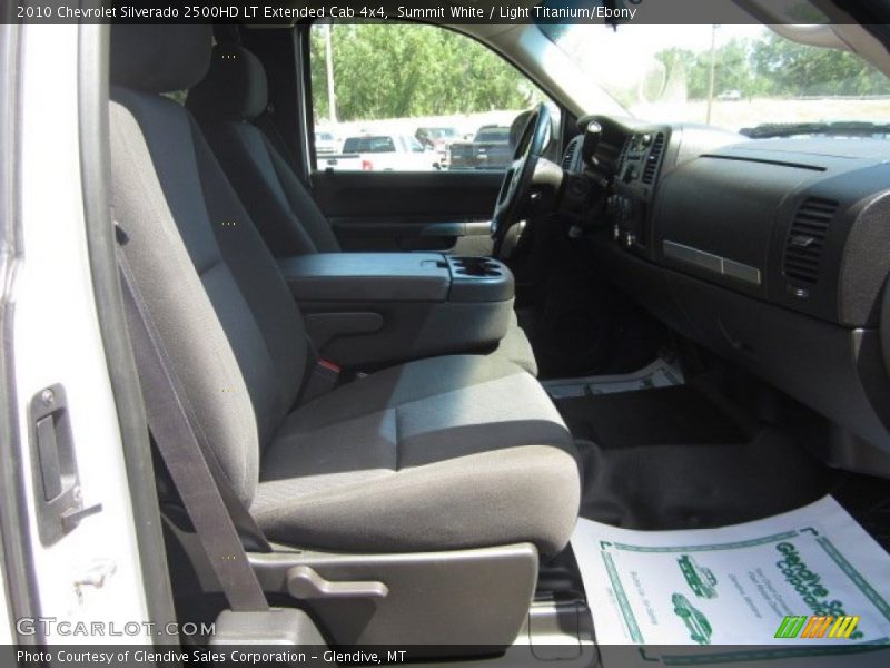 Summit White / Light Titanium/Ebony 2010 Chevrolet Silverado 2500HD LT Extended Cab 4x4