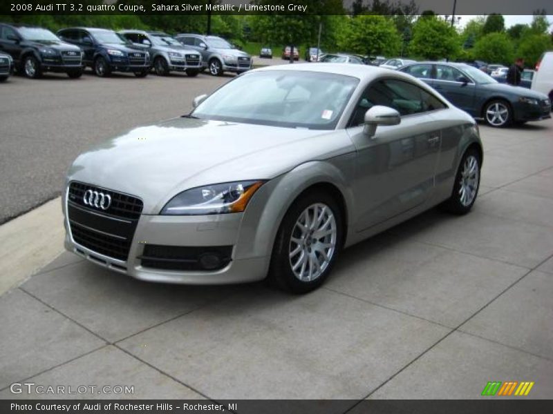 Sahara Silver Metallic / Limestone Grey 2008 Audi TT 3.2 quattro Coupe