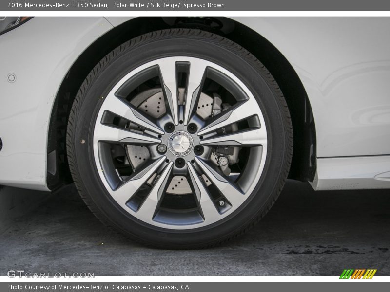 Polar White / Silk Beige/Espresso Brown 2016 Mercedes-Benz E 350 Sedan
