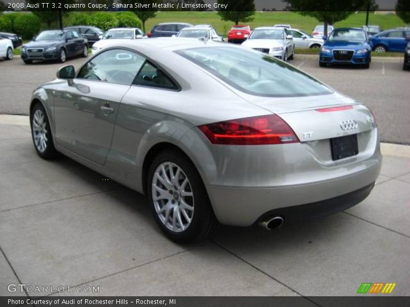 Sahara Silver Metallic / Limestone Grey 2008 Audi TT 3.2 quattro Coupe