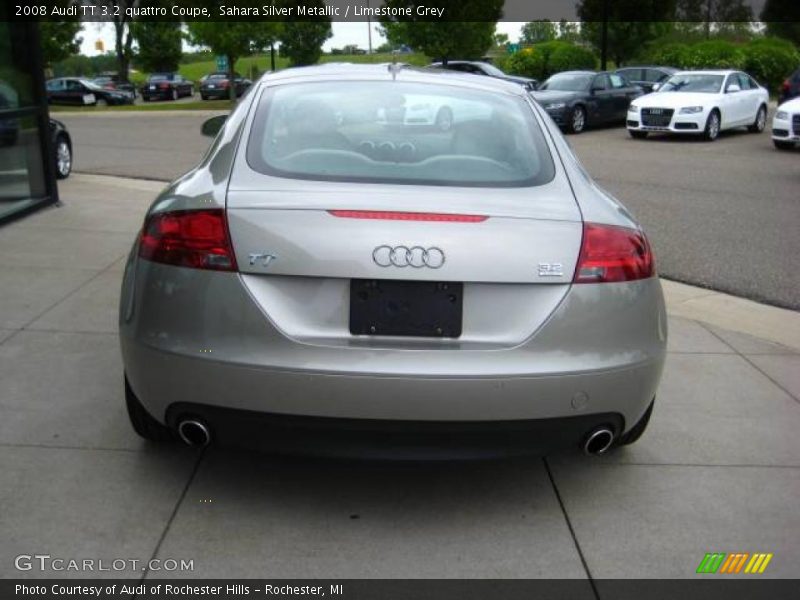 Sahara Silver Metallic / Limestone Grey 2008 Audi TT 3.2 quattro Coupe