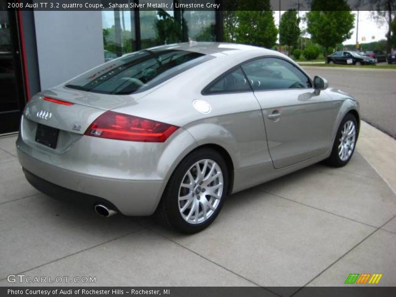 Sahara Silver Metallic / Limestone Grey 2008 Audi TT 3.2 quattro Coupe