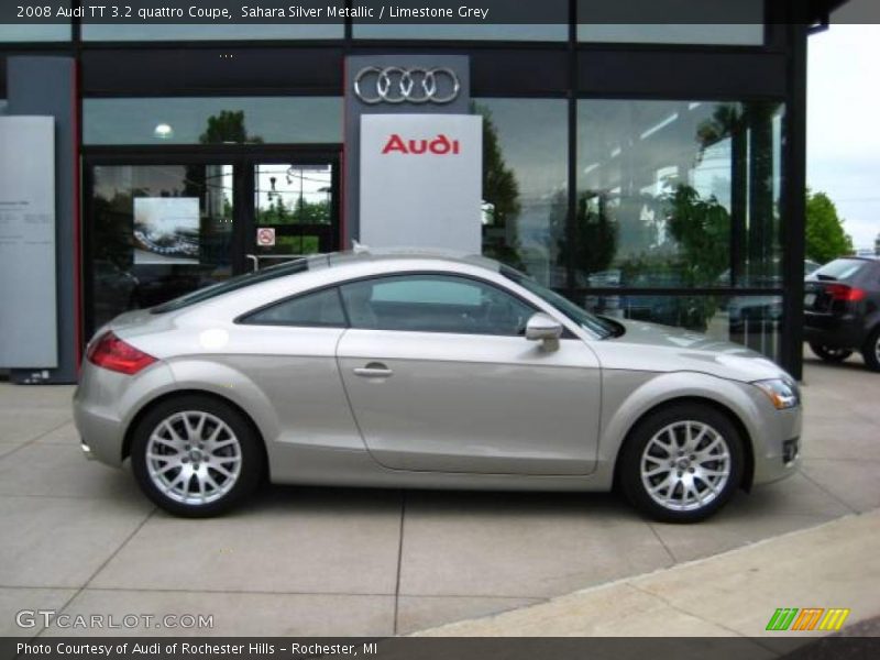 Sahara Silver Metallic / Limestone Grey 2008 Audi TT 3.2 quattro Coupe
