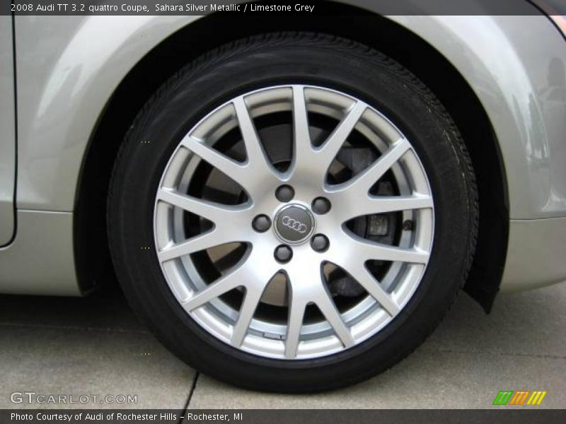 Sahara Silver Metallic / Limestone Grey 2008 Audi TT 3.2 quattro Coupe