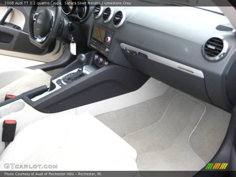 Sahara Silver Metallic / Limestone Grey 2008 Audi TT 3.2 quattro Coupe