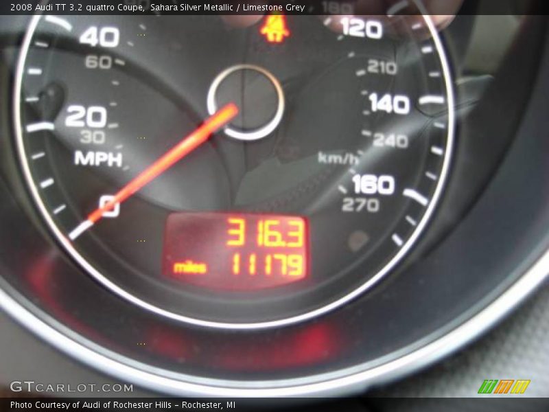 Sahara Silver Metallic / Limestone Grey 2008 Audi TT 3.2 quattro Coupe