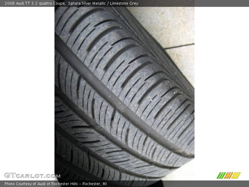 Sahara Silver Metallic / Limestone Grey 2008 Audi TT 3.2 quattro Coupe