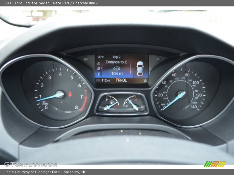 Race Red / Charcoal Black 2015 Ford Focus SE Sedan