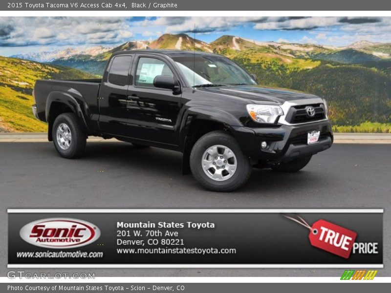 Black / Graphite 2015 Toyota Tacoma V6 Access Cab 4x4