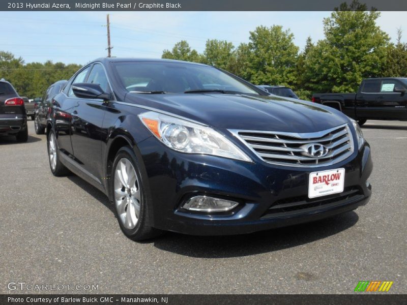 Midnight Blue Pearl / Graphite Black 2013 Hyundai Azera