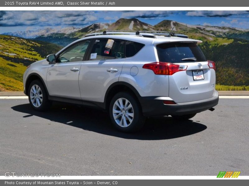 Classic Silver Metallic / Ash 2015 Toyota RAV4 Limited AWD