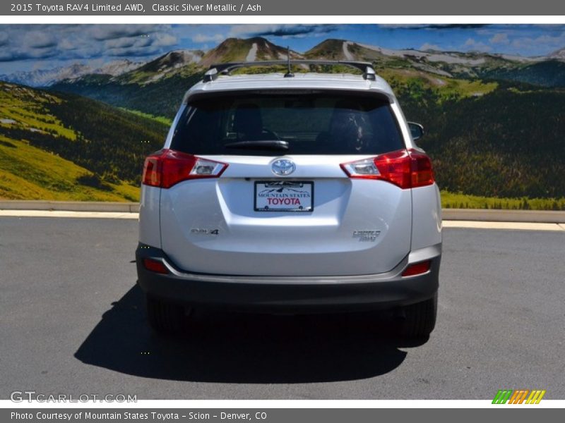 Classic Silver Metallic / Ash 2015 Toyota RAV4 Limited AWD