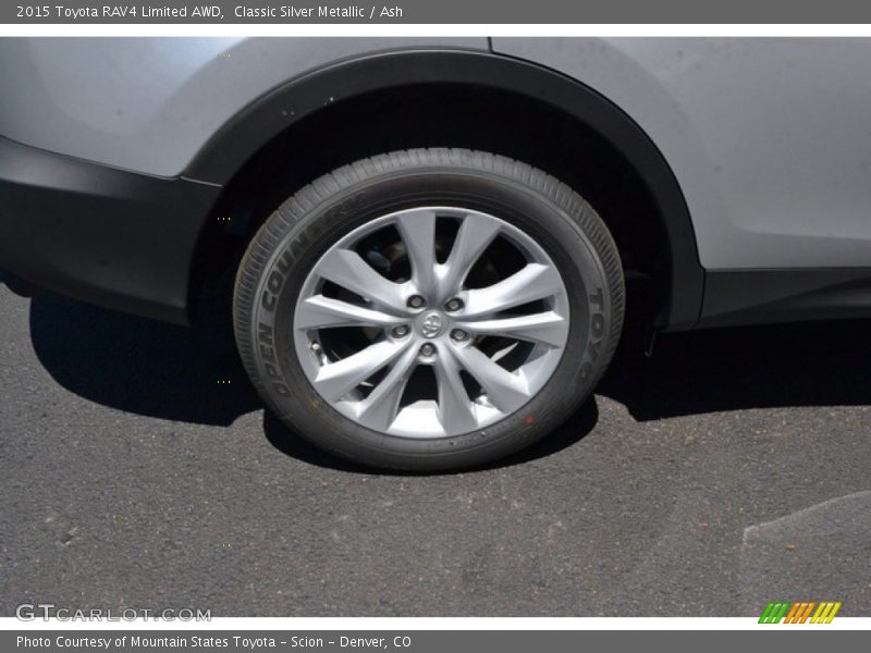 Classic Silver Metallic / Ash 2015 Toyota RAV4 Limited AWD