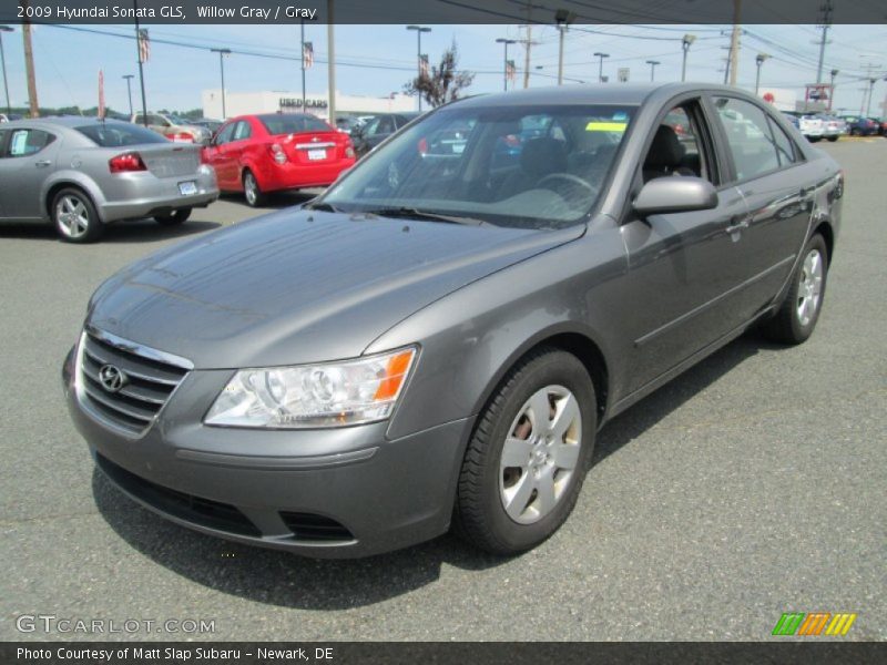 Willow Gray / Gray 2009 Hyundai Sonata GLS