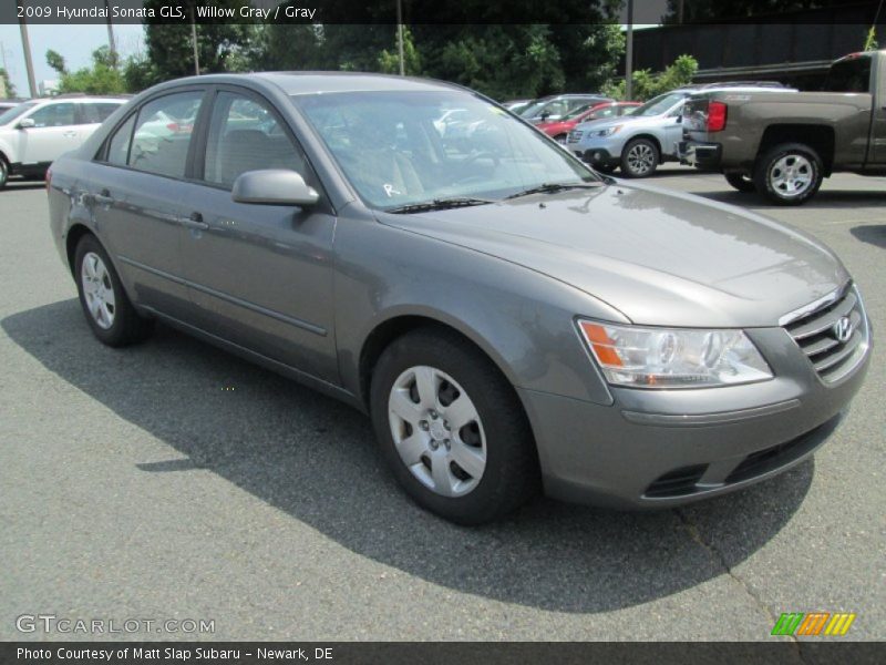 Willow Gray / Gray 2009 Hyundai Sonata GLS