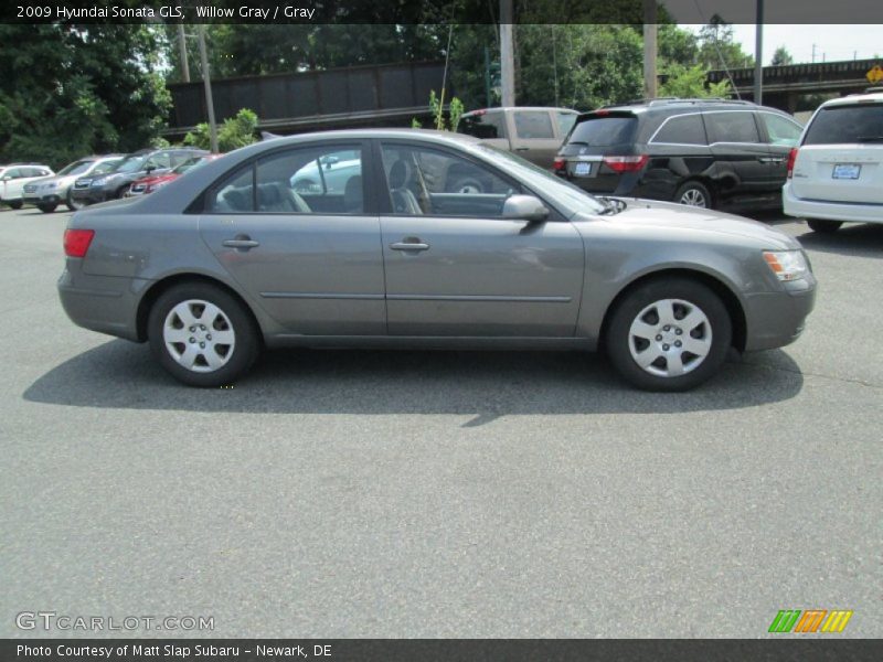 Willow Gray / Gray 2009 Hyundai Sonata GLS