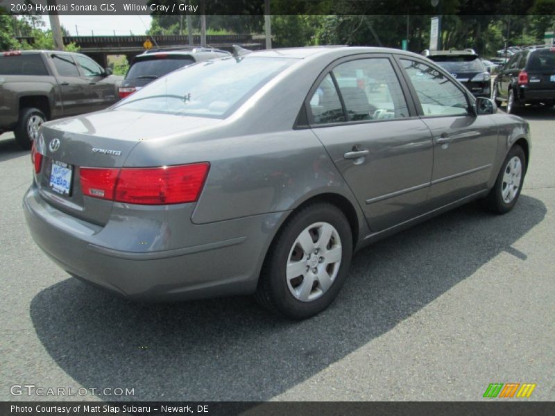 Willow Gray / Gray 2009 Hyundai Sonata GLS
