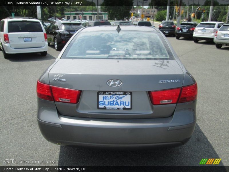 Willow Gray / Gray 2009 Hyundai Sonata GLS