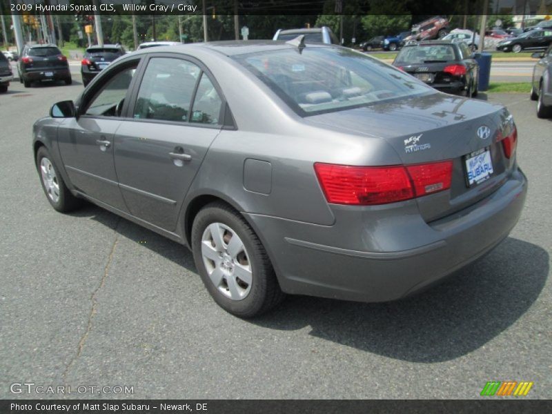 Willow Gray / Gray 2009 Hyundai Sonata GLS