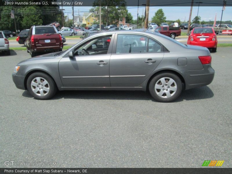 Willow Gray / Gray 2009 Hyundai Sonata GLS