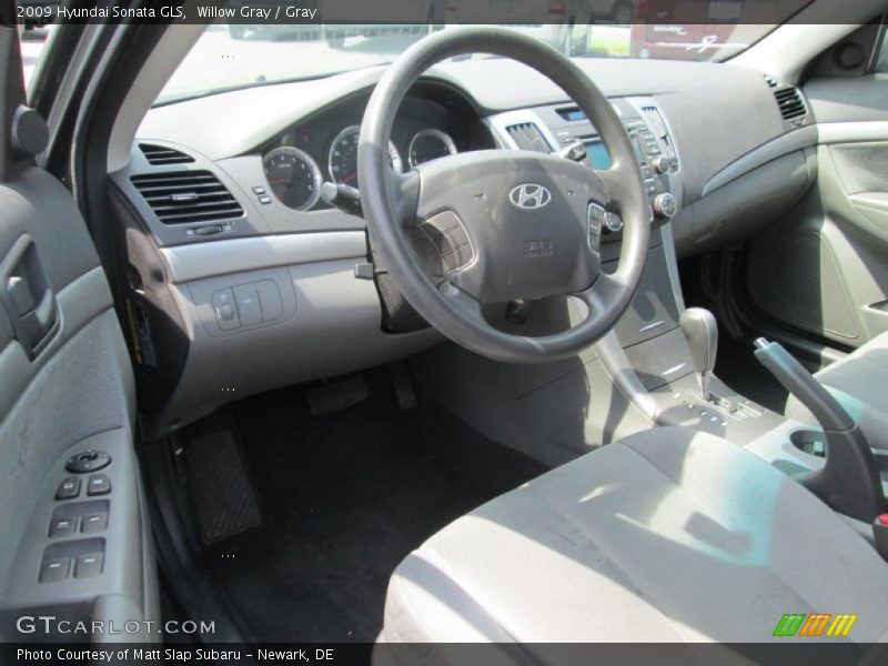 Willow Gray / Gray 2009 Hyundai Sonata GLS