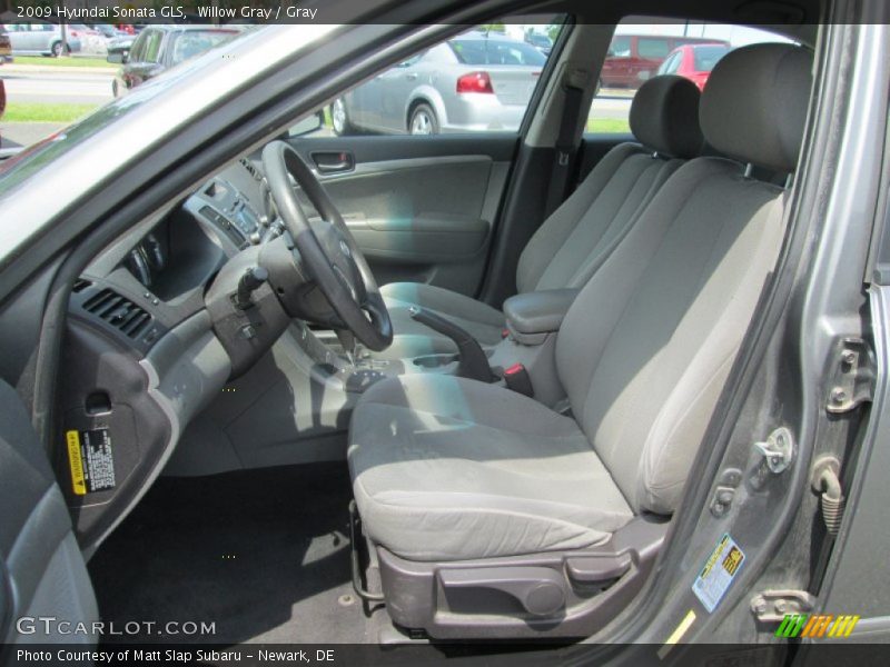 Willow Gray / Gray 2009 Hyundai Sonata GLS