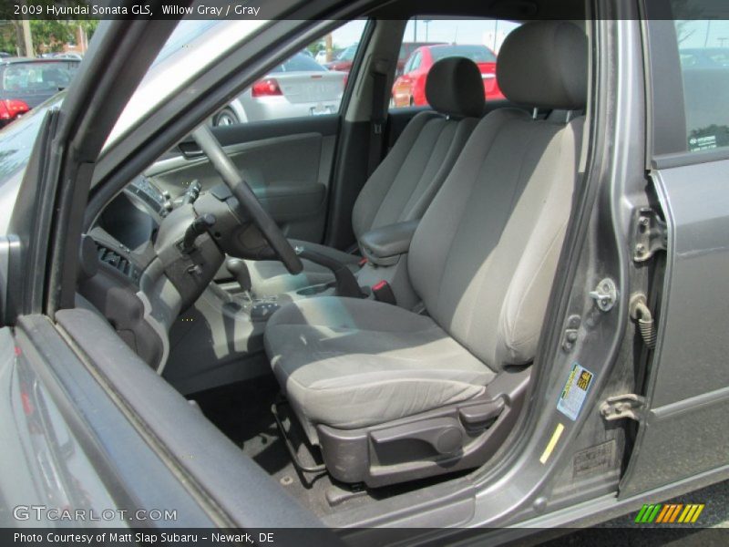 Willow Gray / Gray 2009 Hyundai Sonata GLS