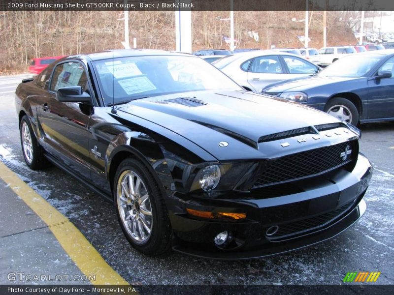Black / Black/Black 2009 Ford Mustang Shelby GT500KR Coupe