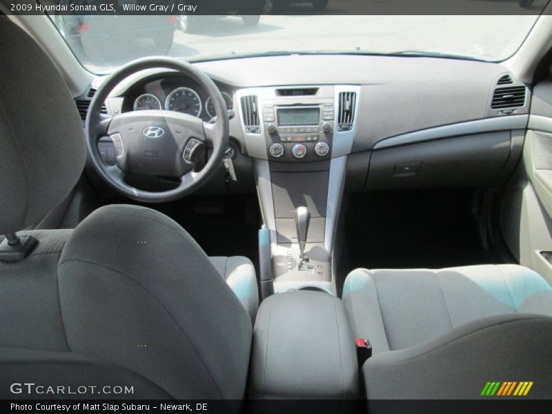 Willow Gray / Gray 2009 Hyundai Sonata GLS